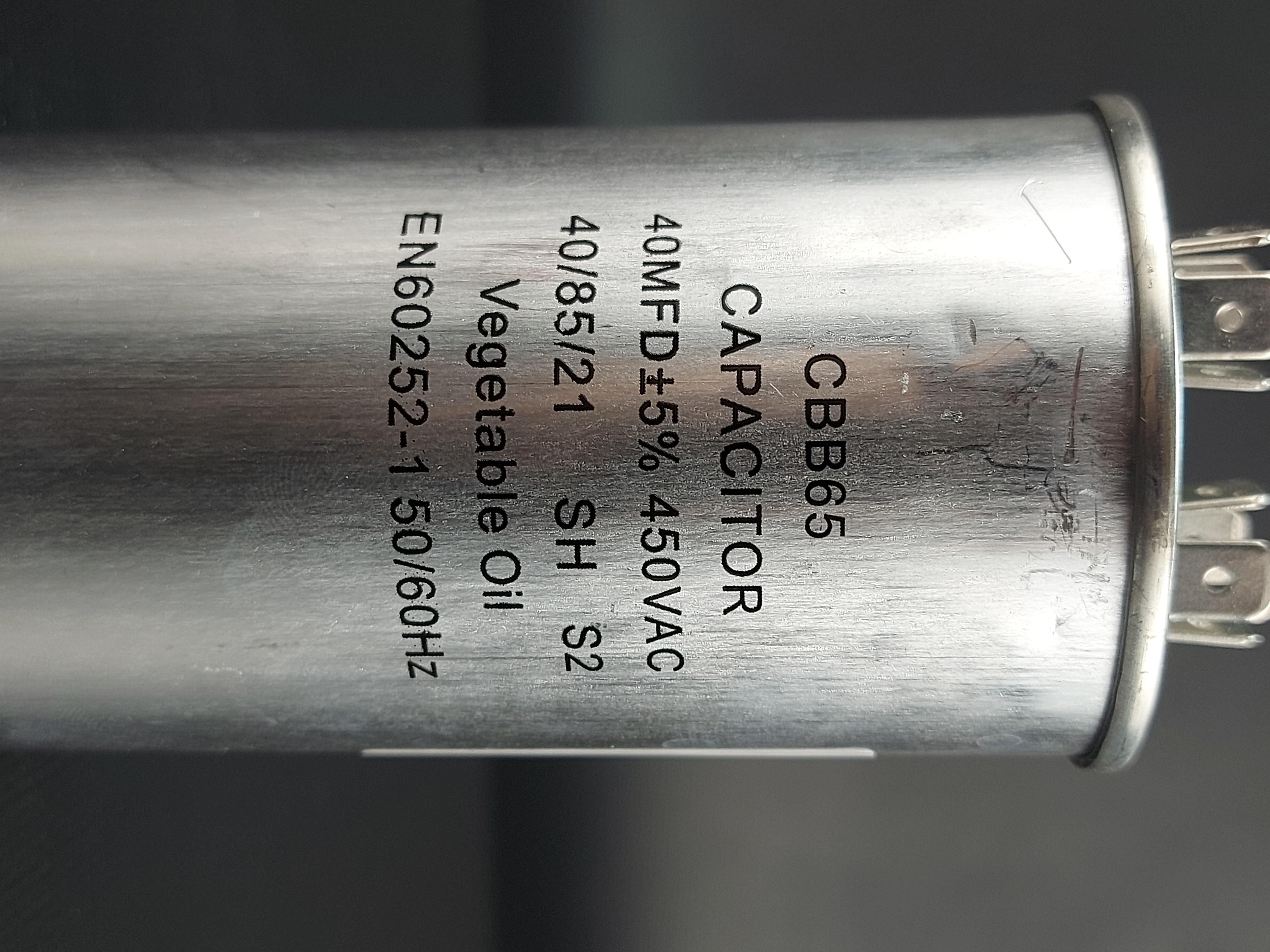 Пуско-рабочий конденсатор CBB65 40 мкФ 450V