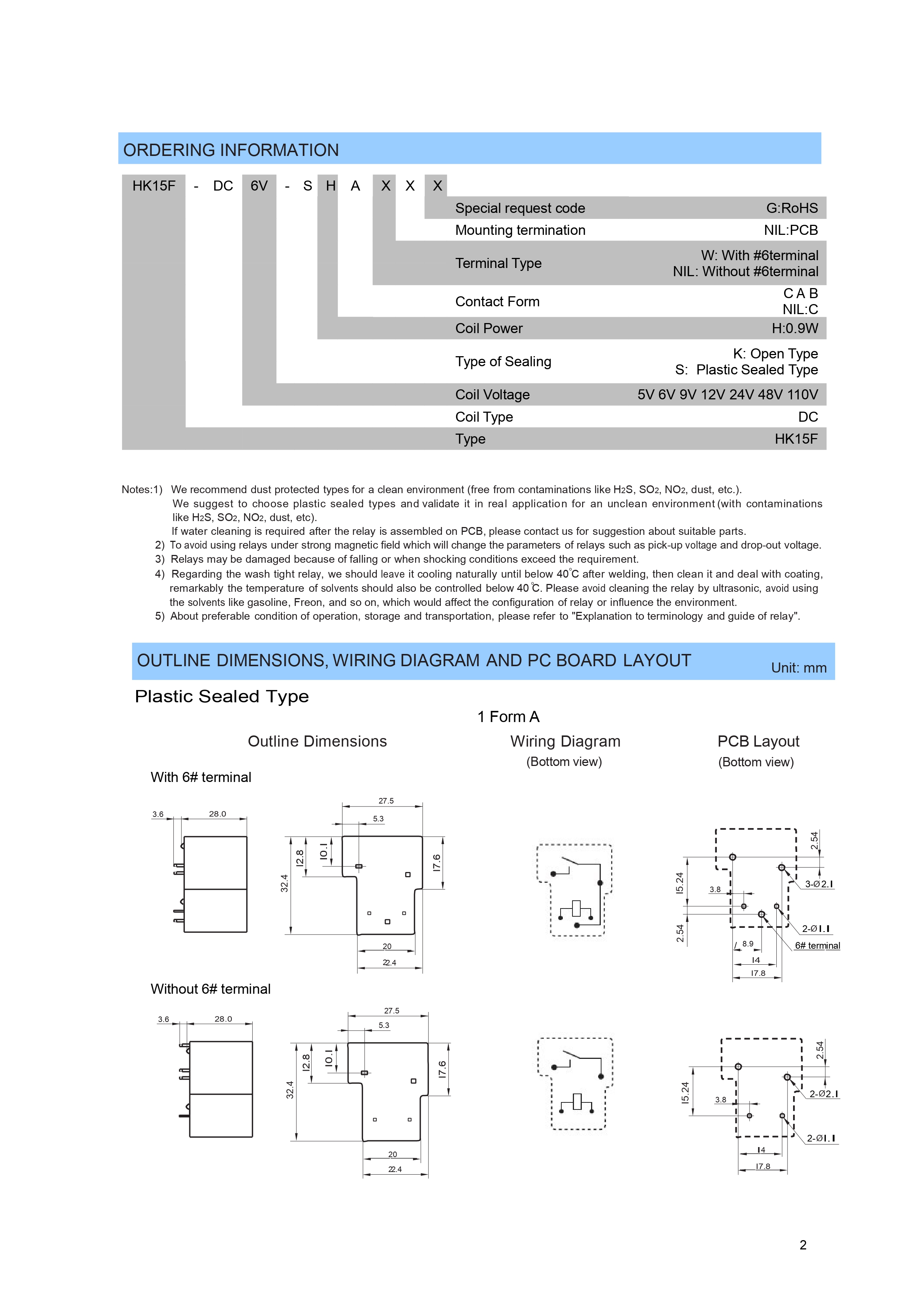 Электромагнитное реле HK15F-DC12V-SH1C SPDT 30A/12V
