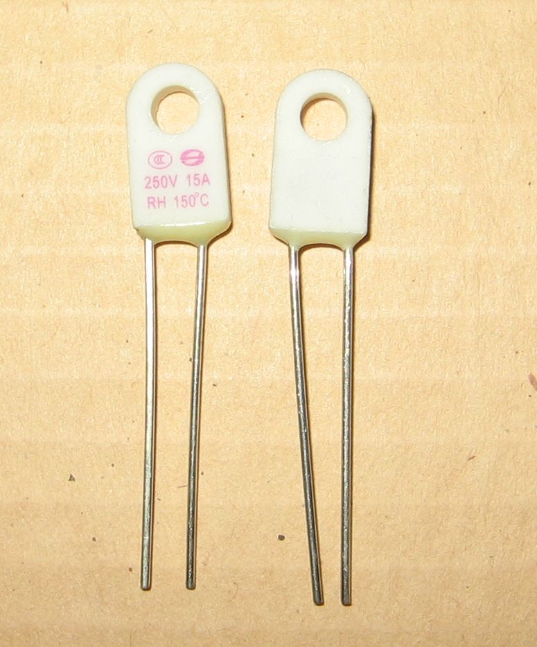 Термопредохранитель керамический TZ D-150 TERM 15A 150*С (подкова)