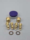 Комплект сопел (форсунок) М6x0,75 Дарина GM 141, 241, 341 с термостатом, под сжиженный газ ВДГО