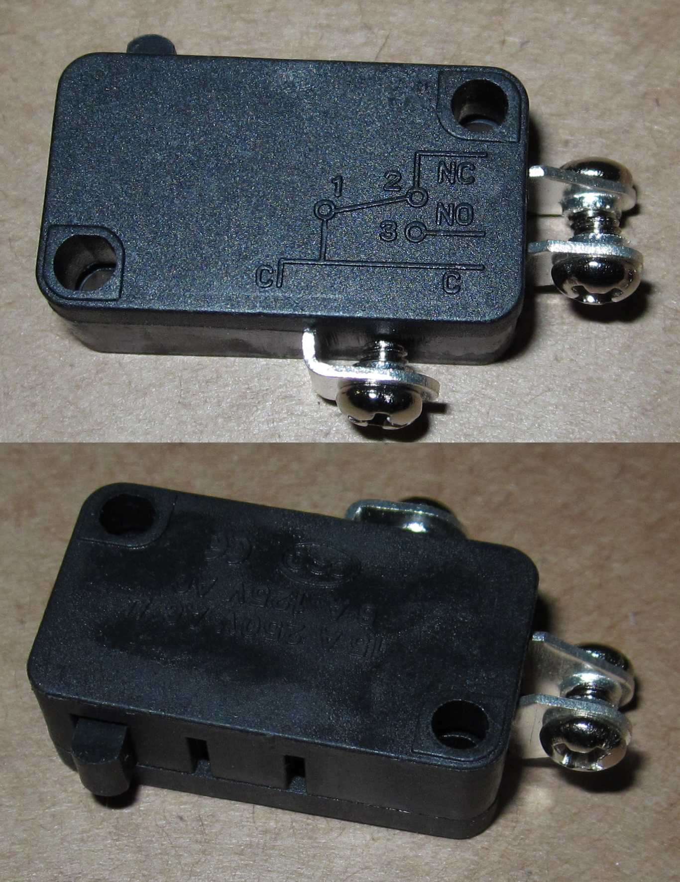 Микропереключатель V-15-1B5A 15A/250VAC