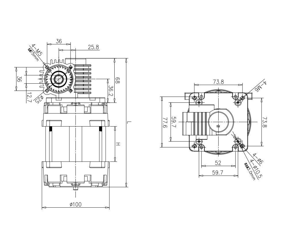 Мотор (двигатель) с редуктором HA9460C4-001 210W 220V