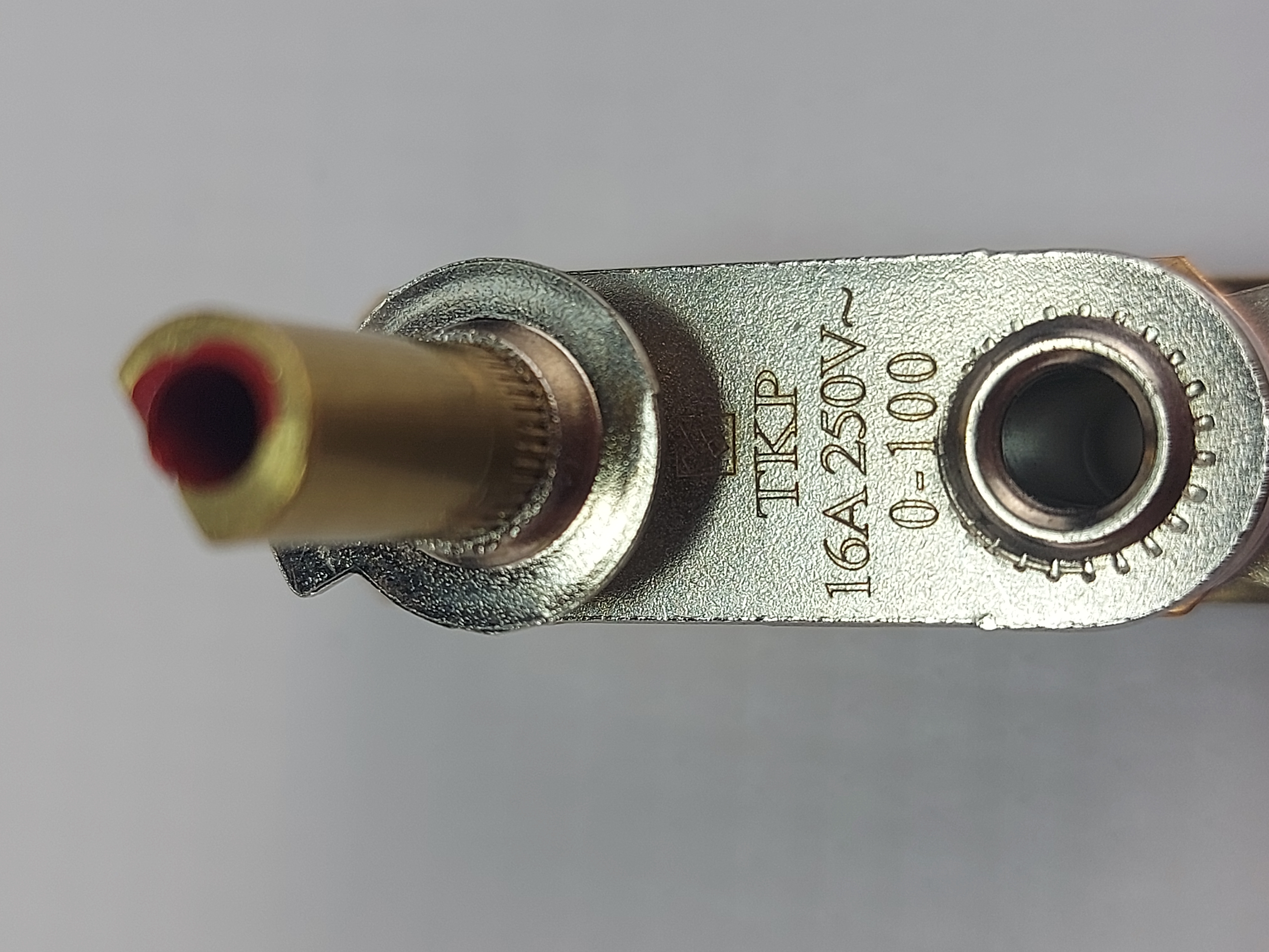 Биметаллический регулируемый термостат 0-100С ТКР-2 16A/250V