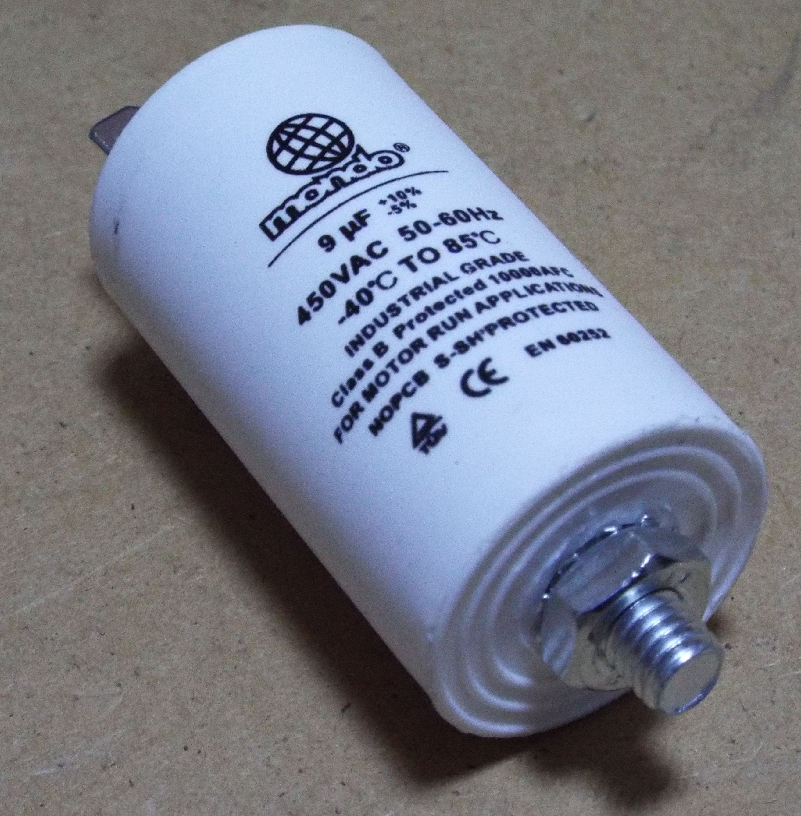 Конденсатор CBB60 9 мКф. 450V (16AV09)