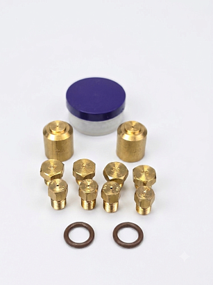 Комплект сопел (форсунок) М6x0,75 Дарина GM 141, 241, 341 с термостатом, под сжиженный газ ВДГО