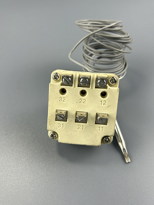 Термостат капиллярный регулируемый 30-110C WK-R33A 16A/380V L-3000 мм с рукояткой