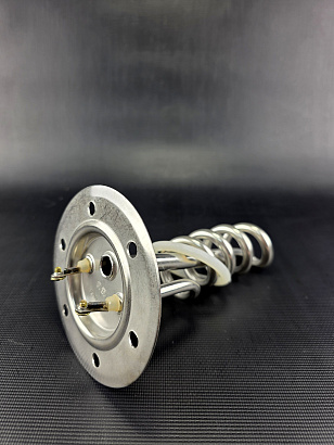 ТЭН фланец RF D112 2000W спираль, нержавейка, с прокладкой, под 6 болтов