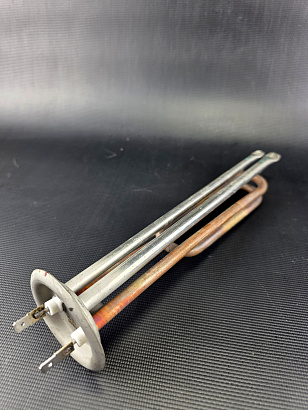 ТЭН фланец RF D64 1500W М6 скрепка, медный, для Polaris