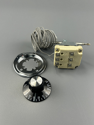 Термостат капиллярный регулируемый 30-110C WK-R33A 16A/380V L-3000 мм с рукояткой