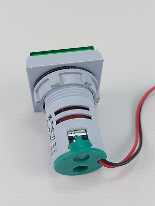 Цифровой LED вольт-амперметр AC 60-500В/0-100А AD16-22FVA зеленый