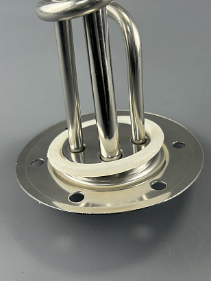 ТЭН фланец RF D112 1500W спираль, нержавейка, с прокладкой, под 6 болтов