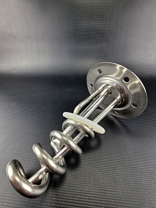 ТЭН фланец RF D112 2000W спираль, нержавейка, с прокладкой, под 6 болтов