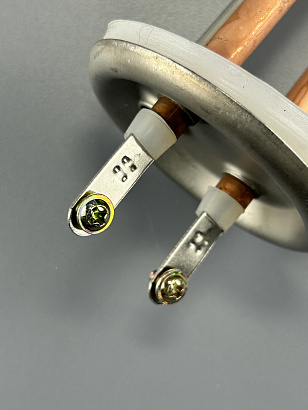 ТЭН фланец RF D64 3000W без анода (витой), медный с прокладкой