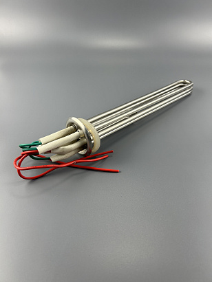 ТЭН фланец RF D64 12000W 380V нержавейка с прокладкой