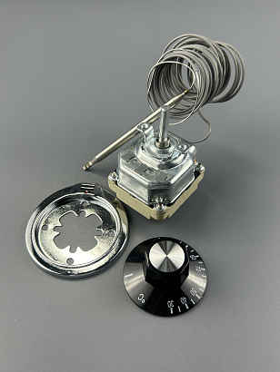 Термостат капиллярный регулируемый 30-110C WK-R33A 16A/380V L-3000 мм с рукояткой