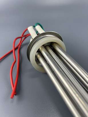 ТЭН фланец RF D64 12000W 380V нержавейка с прокладкой