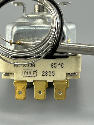 Термостат капиллярный регулируемый 30-85С WK-R33A 16A 380V L-1000 мм