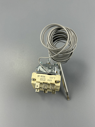 Термостат капиллярный регулируемый 30-110C WK-R33A 16A/380V L-3000 мм с рукояткой