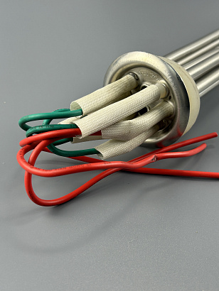 ТЭН фланец RF D64 12000W 380V нержавейка с прокладкой