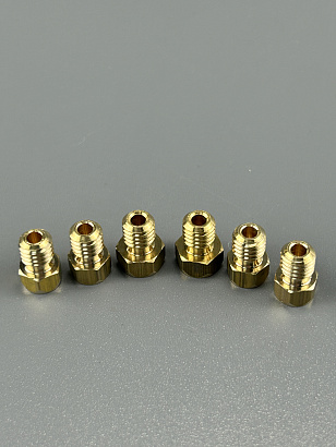 Комплект сопел (форсунок) М6x1,0 Гефест серий 5100, 5200, 6100 (до 2009 г.в) под природный газ