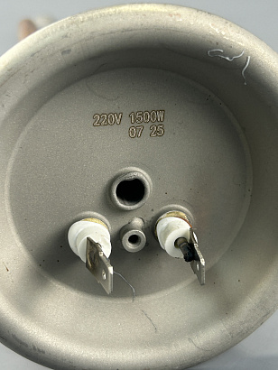 ТЭН фланец RF D92 1500W М6 медный, верт. в/з 17451000000783 клеммы ("папа")