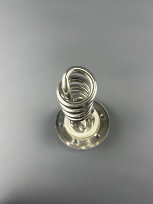 ТЭН фланец RF D112 1500W спираль, нержавейка, с прокладкой, под 6 болтов