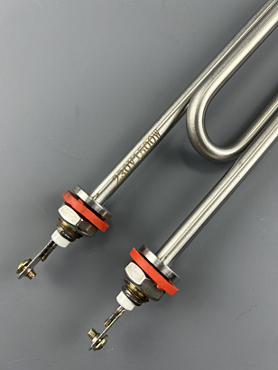 ТЭН водяной 1,5 кВт 220В М14 нержавейка "скрепка" L-244 мм